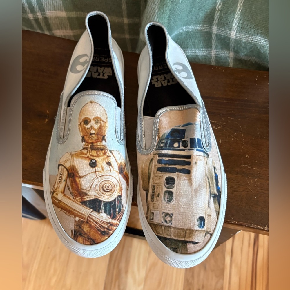 Sperry Star Wars C-3PO and R2-D2 Slip-On Shoes 10.5